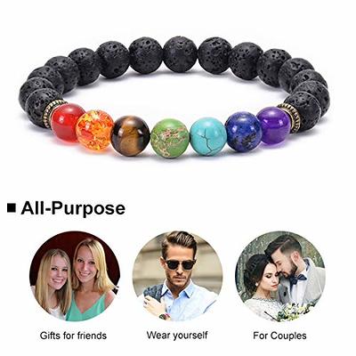 Healing Bracelet for Women Anxiety Crystal Bracelet Chakra Beaded Bracelets and Healing Stones Bracelet Calming Stretch Bracelet Stress Relief Gifts