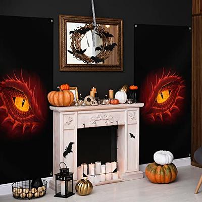 Halloween Themed Decoration, Terrifying Eyes, Windows, Doors, Multiple  Scenes, Decorative Stickers, and Props 