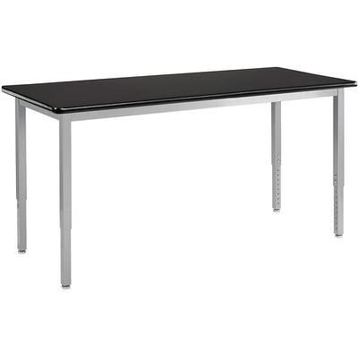 Adjustable Science Lab Table w/ Steel Legs - 24 x 48 National Public Seating