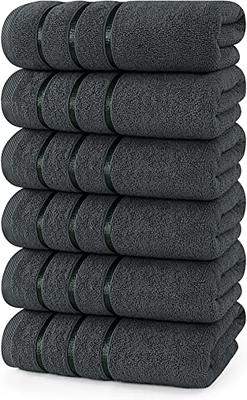 6pack Cotton Bath Towels for Bathroom Extra Large Absorbent Spa Shower Towel  Set