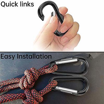 10PCS 3 Aluminum Carabiner Clip D Ring, Caribeener Clips, Spring Snap Hook  for Keychain Clip with 10PCS Key Rings for Indoor Outdoor or As A Key  Organizer - Yahoo Shopping