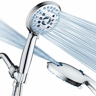 EAARSUO Handheld Shower Head with Filter, Hard Water Filter Shower Head  with 9 Mode, High Pressure Filtering Shower Head, Water Softener Shower Head  for Hard Water, Shower Envy Shower Heads (Chrome) 