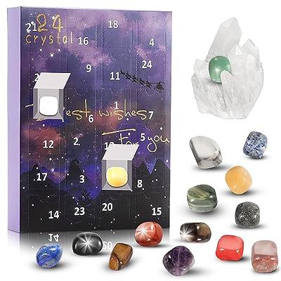 Rock Collection Advent Calendar 2023 With 24 Gemstones Minerals