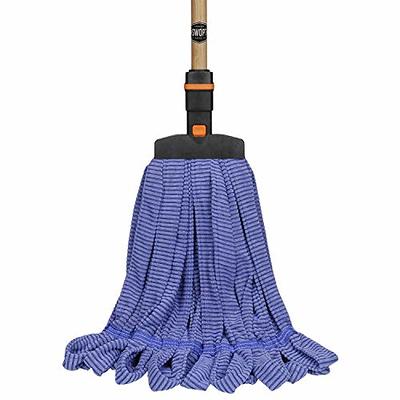 HOMTOYOU Microfiber Hardwood Floor Mop with 4 Washable Pads 360 Rotation Dust Flat Mop with Ultra Long Stainless Steel Handle for Home/Office Floor