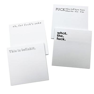 Funny Adult Note Pad Assorted Pack - 4 Novelty Notepads - Funny Office  Supplies