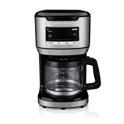 Hamilton Beach 2-Way 12-Cup White Programmable Drip Coffeemaker with Single  Serve 49933 - The Home Depot