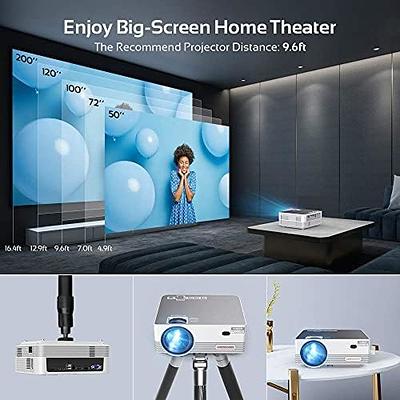 4K Support Projector with Wifi and Bluetooth, OWNKNEW Portable Mini  Projectors for Outdoor Movies Use, Video Projector Compatible with TV  Stick