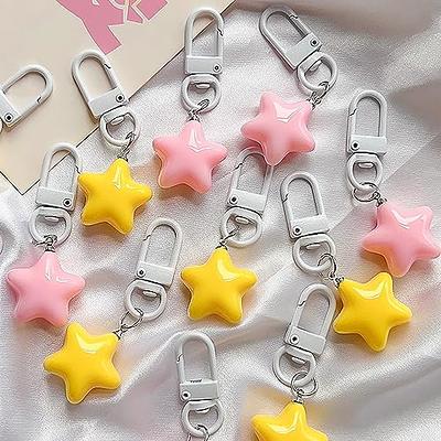 10pcs Chubby Star Key Chains for Car Keys Star Keychain Accessories Cute  Keychains for Women Bag