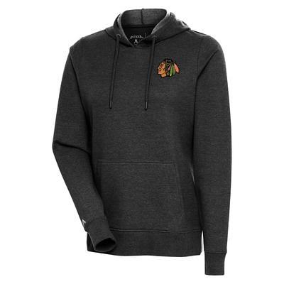 St. Louis Blues Antigua Axe Bunker Tri-Blend Pullover Hoodie - Gray