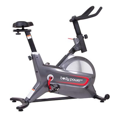 Body Flex Sports Body Power Magnetic Spin Exercise Bike in Gray