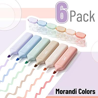 Mr. Pen- Highlighters, Pastel Colors, 6 pcs, Tank Style, Chisel