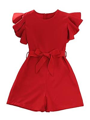 Short Jumpsuit - Red