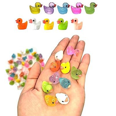 100 Pcs Tiny Ducks Set Decoration Realistic Shape Durable Resin