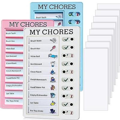 Dry Erase Checklist Board to Do List Memo Boards Slider Schedule Chore  Chart DIY Plastic RV Checklist Detachable Daily Checklist with Markers and  3 Erasable Pap…