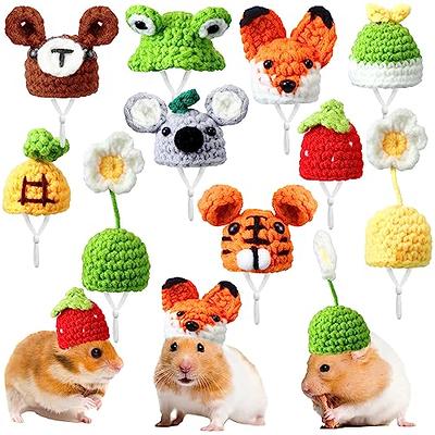 Mini Knitted Pet Hat Hamster Parrot Hat DIY Handmade Small Animals Cute Hat  Pet Supplies Creative Fun Woolen Clothes Accessories - AliExpress