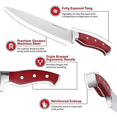 Master Maison Santoku Knife Set - 7 Premium German Stainless