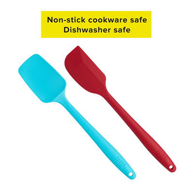 Unique Bargains Kitchen Cooking Silicone Spatula Heat Resistant Turner Jar  Scraper Cooking Baking Utensils Pink 