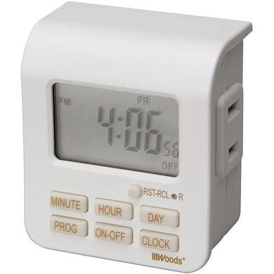 Outdoor-Indoor SunSmart 7-Day Plug-In Digital Timer