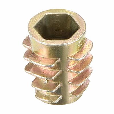 uxcell M6x13mm Threaded Inserts for Wood Hex Socket Drive