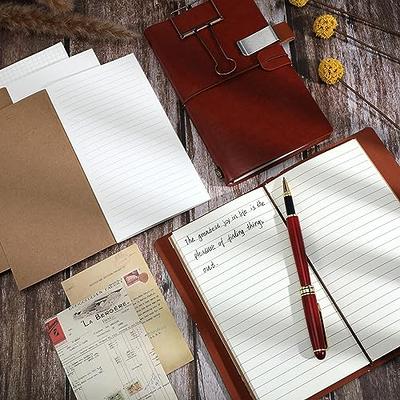 Vintage Pen Holder Clip PU Leather Pens Loop Sleeve for Notebook Journal  Planner