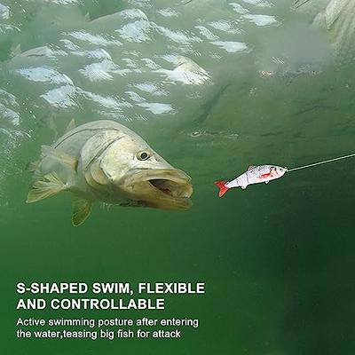 Bass Fishing Lure Segment Lifelike Multi Jointed Swimbait Slow Sinking  Glidebait for Bass Trout