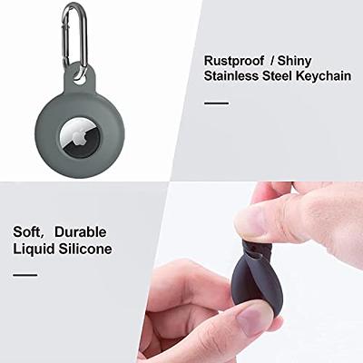 SUPFINE 4 Pack for Airtag Holder Waterproof & Airtag Keychain Leather, Air  tag Case Protective Tracker