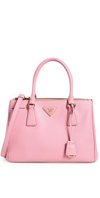 What Goes Around Comes Around Prada Pink Saffiano Galleria Small Tote