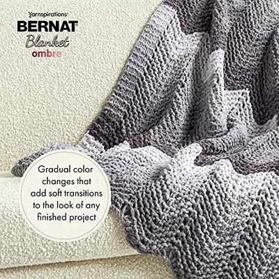 Bernat Blanket Dark Gray Yarn - 2 Pack of 300g/10.5oz - Polyester - 6 Super Bulky - 220 Yards - Knitting/Crochet