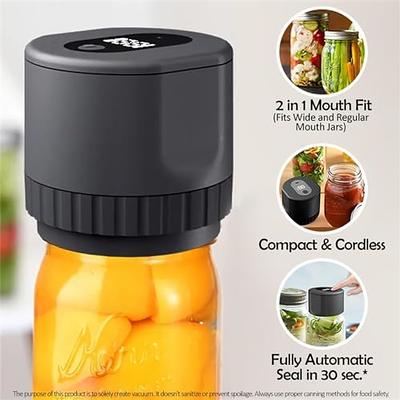 FUMAX Mason Jar Vacuum Sealer, Vacuum Sealer for Jars, Food Vacuum