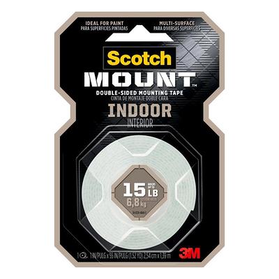 3M 1 in. x 1.52 yds. Permanent Double Sided Indoor Mounting Tape