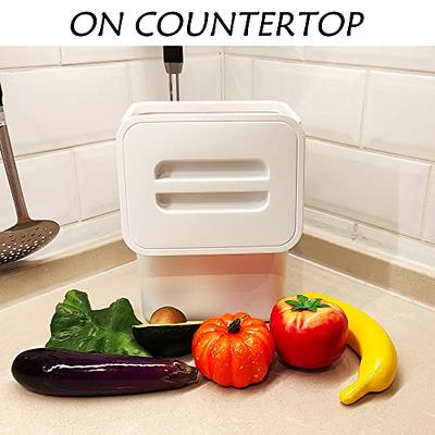 Kitchen 1.3 Gallon Counter Compost Bin Small Hanging Trash Can