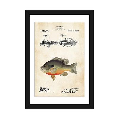 iCanvas Bluegill Sunfish Fishing Lure by Patent77 - Yahoo Shopping