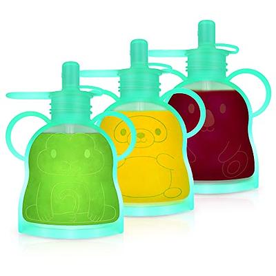 reusable baby food pouches, squeeze silicone food pouch wholesale