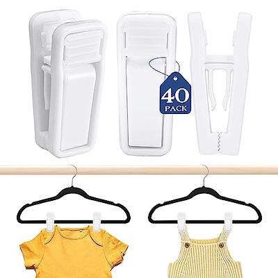 Joy Mangano The Joy Hangers 24-Pack Pants, Skirts & More Slimline Hanger Clips - Black