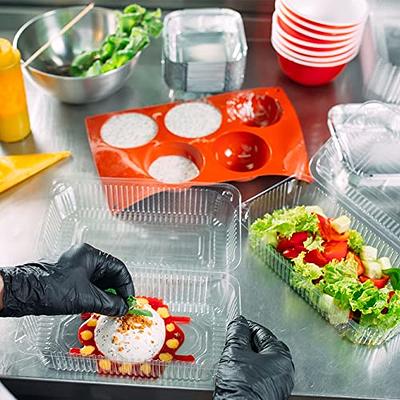 50 Sets - 32 oz. Clear Plastic Salad Bowls To Go With Airtight Lids 32 oz  50 Count - Clear