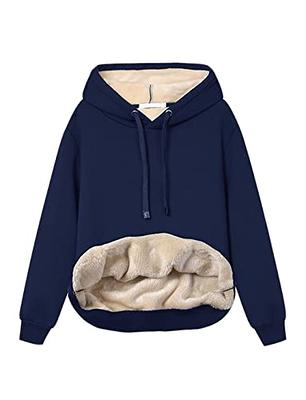 Buy Flygo Men's Fleece Sherpa Lined Pullover Hoodie Sweatshirt (X-Small,  Black) at