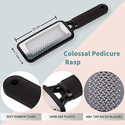 3 Pcs Colossal Foot Files Kit, Foot Rasp and Double-Sided Heel File  Pedicure Callus Remover Stainless Steel Foot Grater for Dead Skin  Professional 