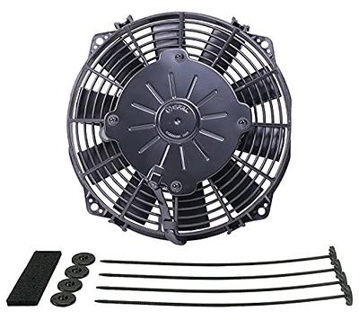 DER Electric Cooling Fan, Standard, 8 in Fan, Puller, 366 CFM, Straight  Blade, 8 x 8-1/4 in, 2 in Thick, Plastic, Each - Yahoo Shopping