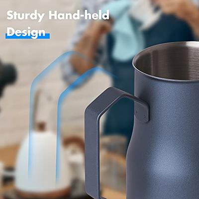 Blue Stainless Steel Milk Frothing Jug - 350ml