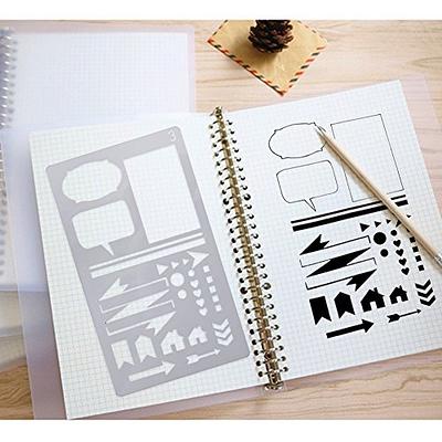 30 PCS Journal Stencils, Planner Stencils for Bullet Dot Journal Notebook  Diary Scrapbook Drawing Template Stencils for Journaling 4x7 Inch - Yahoo  Shopping