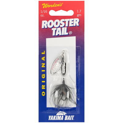 Worden's® Rooster Tail® Original, Met Silver Black Inline Spinnerbait  Fishing Lure, 1/16 oz. Carded Pack - Yahoo Shopping