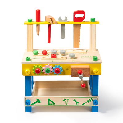 BLACK+DECKER Kids Tool Set Pretend Play Trunk with Tool Box