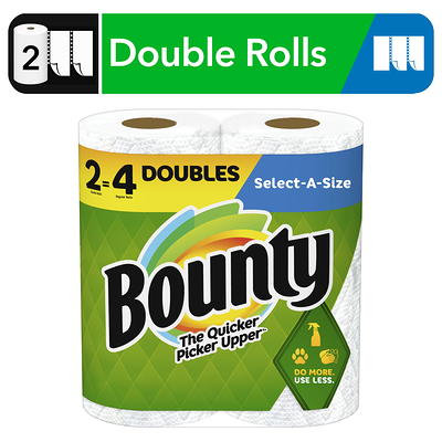 Bounty White, Select-A-Size Paper Towels (12 Double Rolls) 003077206130 -  The Home Depot