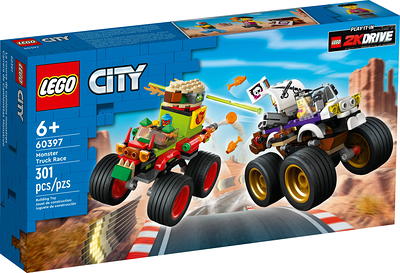 LEGO City Monster Truck Race 60397 Toy Car Building Set Toy for 7