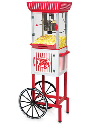 Nostalgia KPK400 Hot Air & Kettle Popcorn Kit, 3 Seasonings, Oil, Popcorn  Kernels 