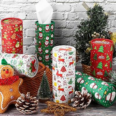 TURSTIN 12 Pieces Christmas Car Tissues Boxes Xmas Round Box Car Tissue  Holder with Facial Tissues Cylinder Tubes for Christmas Party Decorations  Car Cup Holder Home Bathroom Office, 6 Styles - Yahoo Shopping