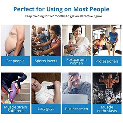 ABS Stimulator, Ab Trainer, EMS Muscle Stimulator LCD Screen Muscle  Stimulator USB Rechargeable Portable Muscle Trainer Abdominal / arm / Leg  Fitness