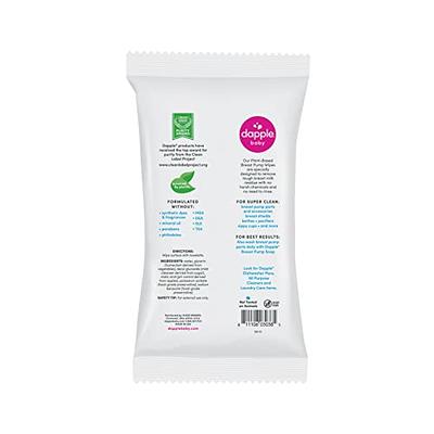 Momcozy Natural Breast Pump Wipes for Pump Parts Cleaning On-the-go, 30  Count, Flash Clean & Resealable Pump Wipes, Leaves No Residue