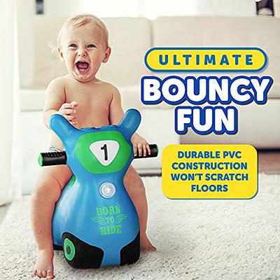 WADDLE Bouncy Hopper Inflatable Hopping Animal Scooter, Indoors