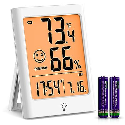 ALMOCN 2PCS Mini Digital Hygrometer Thermometer Indoor Temperature Humidity  with Probe for Incubator, Black - Yahoo Shopping